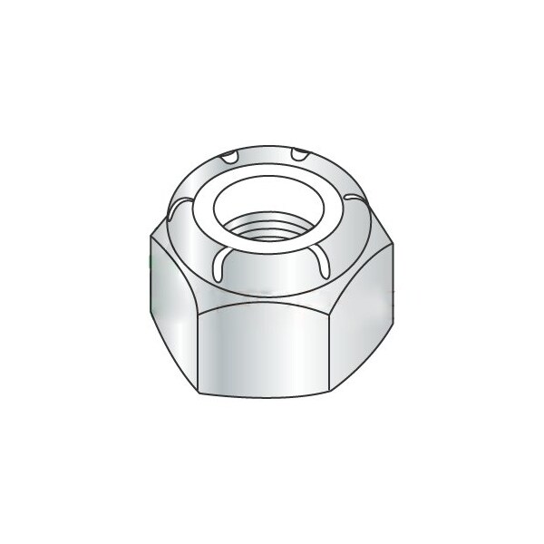 Newport Fasteners Nylon Insert Lock Nut, M10-1.50, Steel, Class 10, Zinc Plated, 2500 PK NB312250B-2500 - main